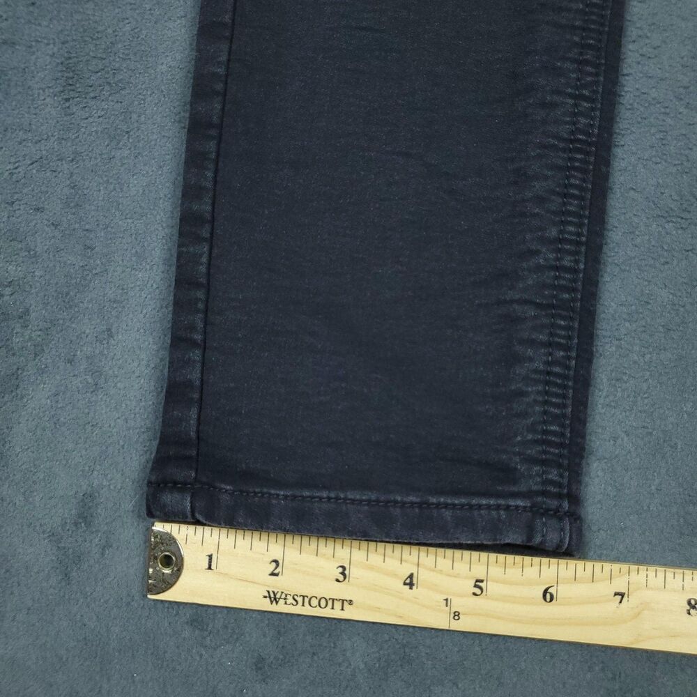 Vintage Genes Black Jeans Mens 36x30 Black Skinny Fit Stretch Denim Pants - Picture 8 of 15